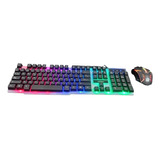 Combo De Teclado Y Mouse Gamer - Retroiluminado- Cable Usb