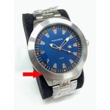 Relógio Masculino Mondaine 94964g0mvna2 Prata E Azul Vltrine