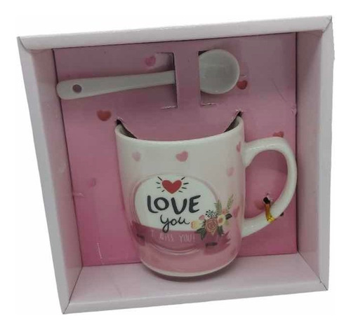 Taza Cerámica Chica Decorada Love Regalo Mama 6 Oz