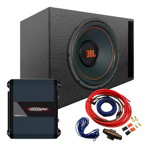 Combo Audio Car Subwoofer 12 Jbl + Sd400x2 + Kit De Cables