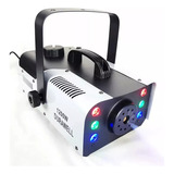 Maquina De Fumaça 1200w 6 Leds Rgb Com Controle Super Festa