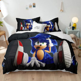 Juego De Cama Infantil Sonic Quilt Cover A