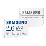 Cartão Memória Samsung 256gb Microsd Evo Plus 130mbs E Adapt