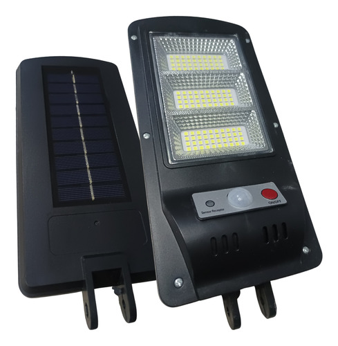 Refletor Solar Led Poste Com Sensor Presença E Controle 60w