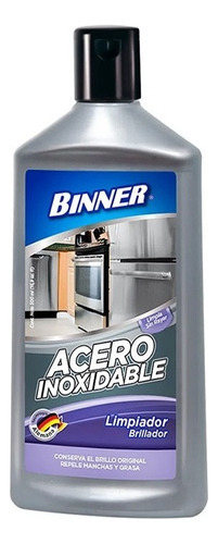 Limpiador Y Brillador Acero Inoxidable Binner 500 Ml