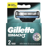 Carga Para Aparelho Gillette Mach3 Com 2 Unidades