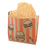 Bolsa Sobre De Papel Para Hamburguesa  Bióxido 13x5x10 X100u