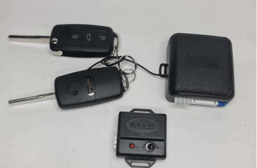 Alarma Alfa Tipo Vw Control Con Llavin Virgen Sirena Relay 