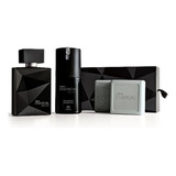 Kit Essencial Exclusivo Masculino - Deo Parfum 100ml + Deo Corporal 100ml + 2 Sabonetes 110g Cada