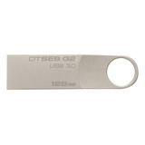 Pendrive Kingston Datatraveler Se9 G2 Dtse9g2 128gb 3.0 Plateado