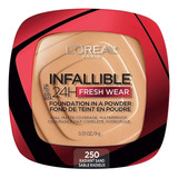 Base L'oréal Paris Infallible 24h Fresh Wear 9 Gr Tono 250 Radiant Sand