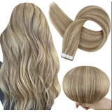 Tape Hair Cabello Natural 100%humano Extensión Adhesivas 10u