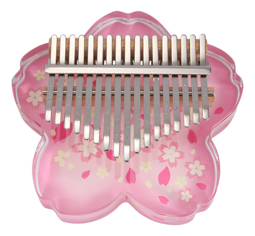 Kalimba De Acrílico, 17 Teclas, Transparentes, Kalimbas, Par