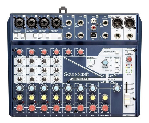 Consola Soundcraft Notepad-12fx De Mezcla 240v