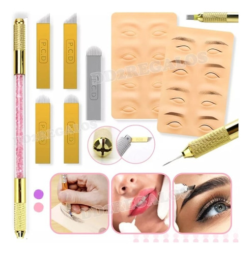 Kit De Microblading Para Practica Inicial Completo  Agujas