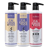 Kit Profios Encrespando+shampoo+condicionador+cr. De Pentear
