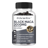 Cápsulas Veganas De Maca Negra Bcuelov 2000 Mg Por Porción