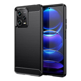 Funda Tpu Carbono Para Xiaomi Redmi Note 12 5g + Vidrio Full