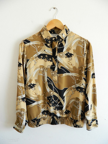 Camisa Blusa Buzo Vintage Estampa Estilo Versace