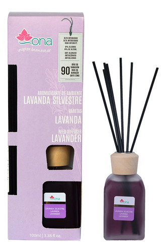 Aromatizante En Varitas Lavanda 100 Ml Ona