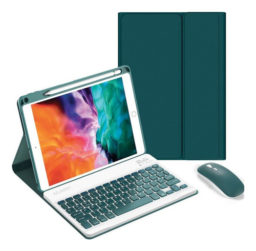 Capa+teclado+mouse Para iPad 9.7 5ª 6ª Geração Air 2