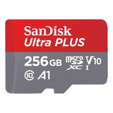 Tarjeta De Memoria Sandisk Sdsqusi-256g-ancma  Ultra Plus Con Adaptador Sd 256gb