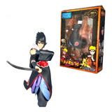 Boneco Sasuke Uchiha Akatsuki Naruto Action Figure 18 Cm