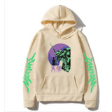 Sudadera Con Capucha Japan Anime Eva 01 Evangelion Print