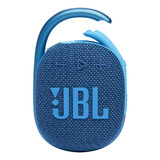 Caixa De Som Bluetooth Jbl Clip4 Eco Portátil Cor Azul