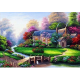 Kit Diamond Painting Pintura De Diamante - Casa Bosque 2