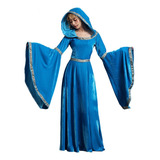 Vestido Princesa Retro Medieval Europeo Halloween Vestido