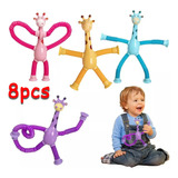 Juego De 8 Divertidas Jirafas Melman De Juguete Para Niños Y