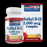 Methyl B 12 X 2000 Mcg X 100 Tab Chewable - Healthy America
