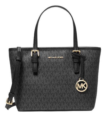 Bolsa Michael Kors Jet Set Travel Extra Small Logo Top Zip 