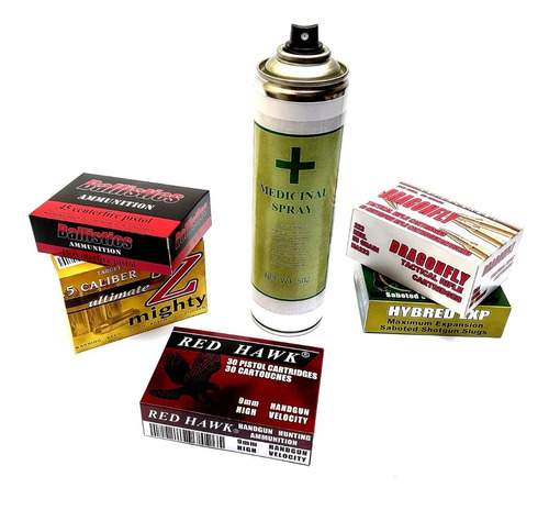 Caixas De Munição Resident Evil + First Aid Spray