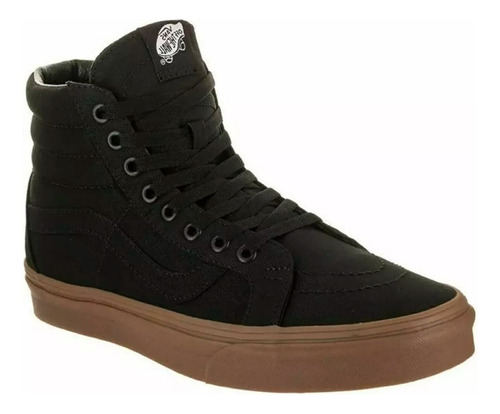 Tenis Vans Botas Sk8hi Black Gum Negra Suela De Liga Caballe