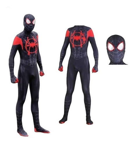 Disfraz De Spiderman Cosplay Adultos Miles Morales Medias