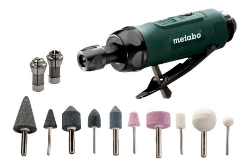 Amoladora Recta Neumatica Metabo Kit Piedras Torno 1/4 Mano