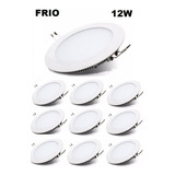  Pack 10 Foco Led Panel Placa 12w Embutido 