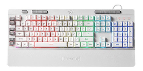 Teclado Gamer Redragon Shiva White K512 Rgb