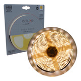 Fita Led Luce Cob 5 Metros 15w/m 360 Led Branco Quente 3000k