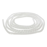 7pzas Tubo Organizador De Cables Espiral Transp 10mm X 10mts