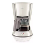 Cafetera Philips Daily Collection Hd7447 Semi Automática Blanca Y Beige Seda De Filtro 220v