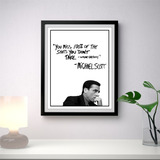 Cuadro 30x40 Marco Madera Michael Scott Series Tv The Office