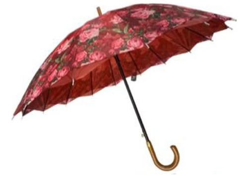 Guarda Chuva Sombrinha Automático Duplo Pano 16 Hastes 78cm 