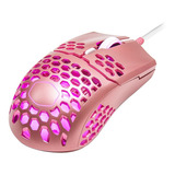 Mouse Gamer Cooler Master Mm711 Sakura 16000 Dpi Liviano Rgb Color Sakura Pink