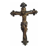 Crucifijo De Pared Cristo En Cruz Jesucristo 37 Cm Resina