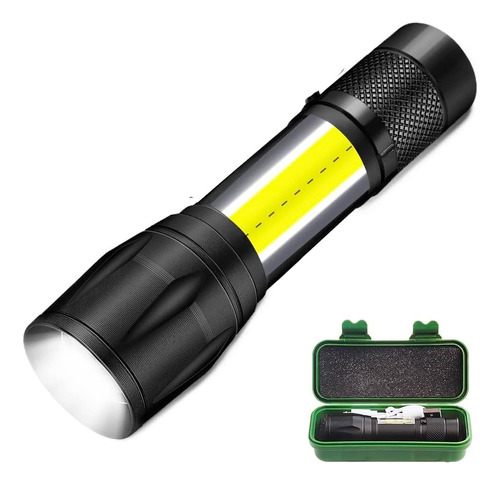 Mini Linterna Lampara Mano Led Zoom Usb Recargable Táctica