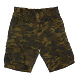 Bermuda Camuflada De Hombre Cargo Gabardina 