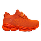 Tenis Naranja Fosfo Unisex Económico 